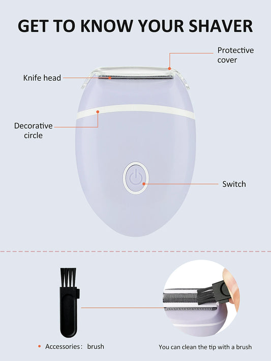 Wowly Smooth™ – Rasoir électrique féminin étanche, pour corps et maillot 💧✨