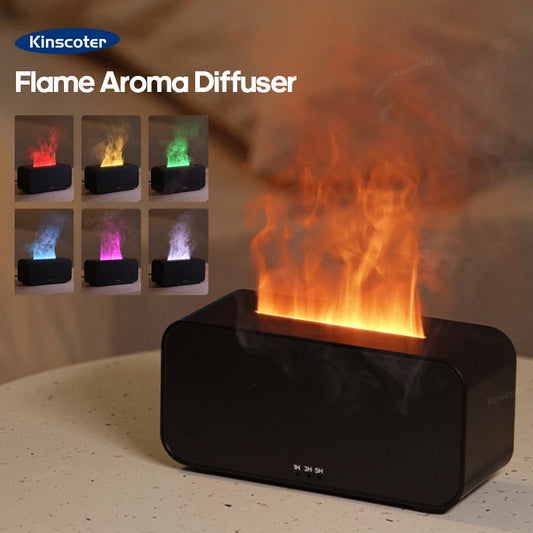 Diffuseur d'Arômes Effet Flamme – Brume & Ambiance Relaxante - Aromathérapie