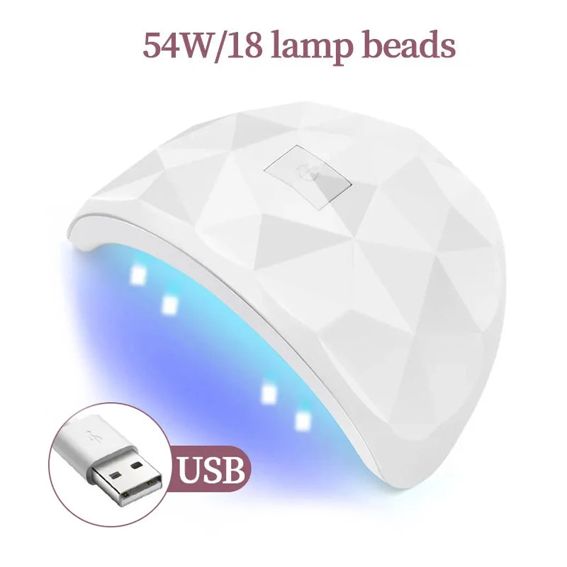 Lampe UV LED Manucure — Séchage Rapide Gel & Semi-Permanent (Détection Automatique)