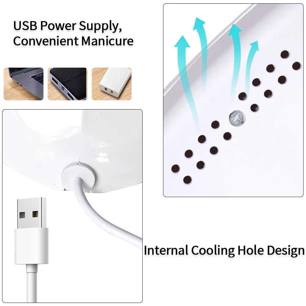 Lampe UV LED Manucure — Séchage Rapide Gel & Semi-Permanent (Détection Automatique)