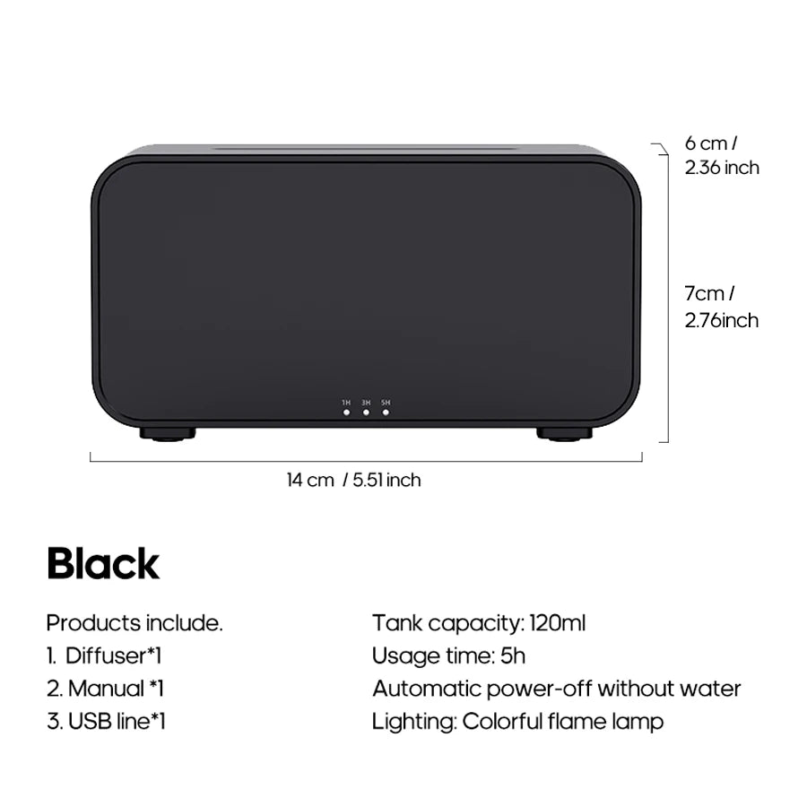 Diffuseur d'Arômes Effet Flamme – Brume & Ambiance Relaxante - Aromathérapie